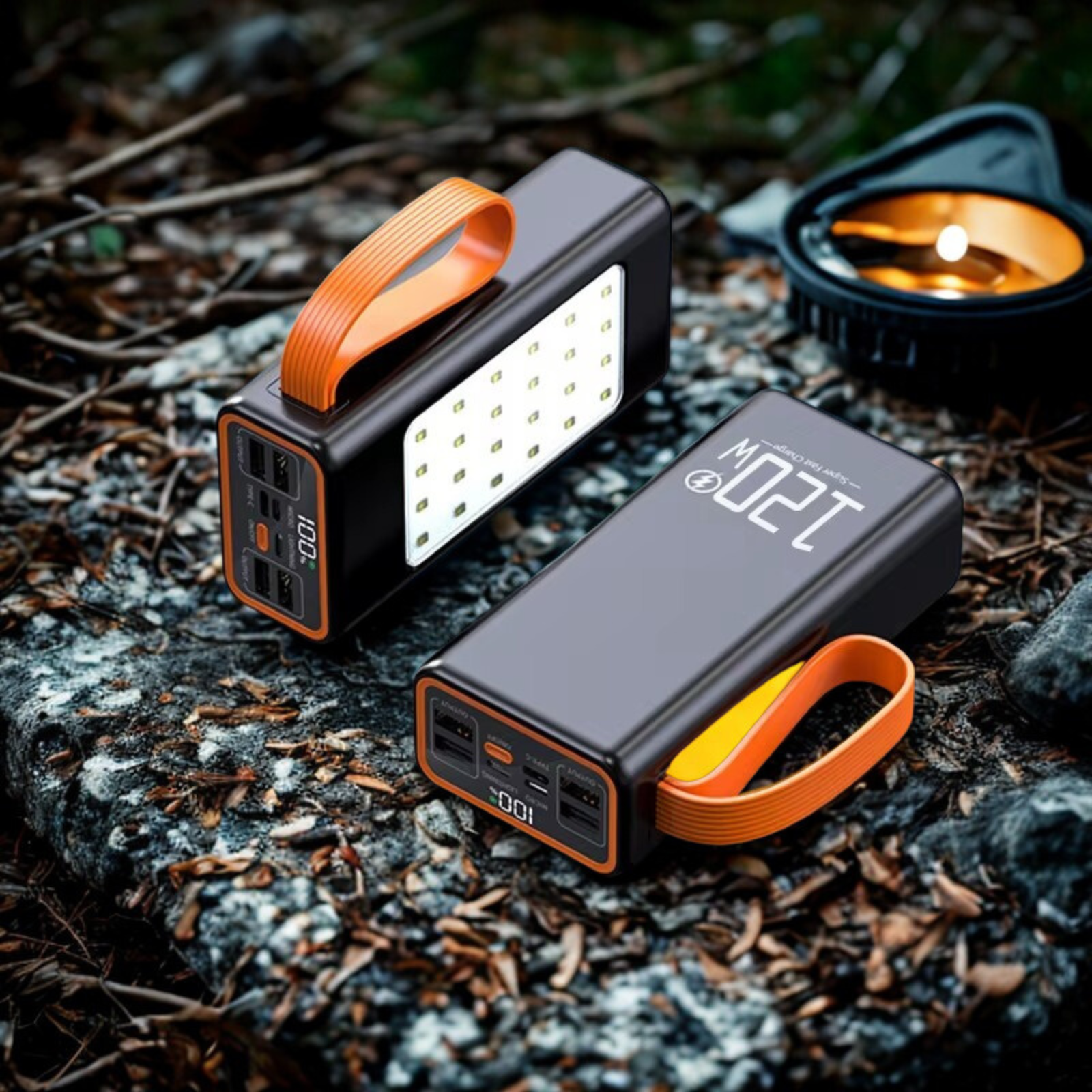 Powerbank 200.000 mAh met zaklamp en 22,5W fast charge