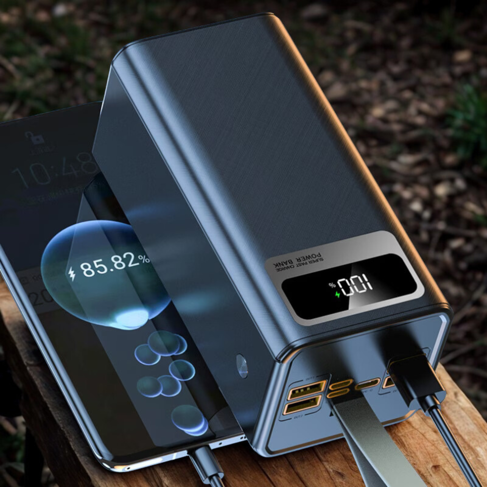 Powerbank 100.000 mAh met zaklamp en 22,5W fast charge
