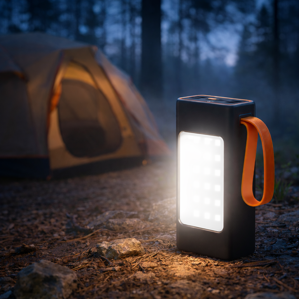 Powerbank 200.000 mAh met zaklamp en 22,5W fast charge