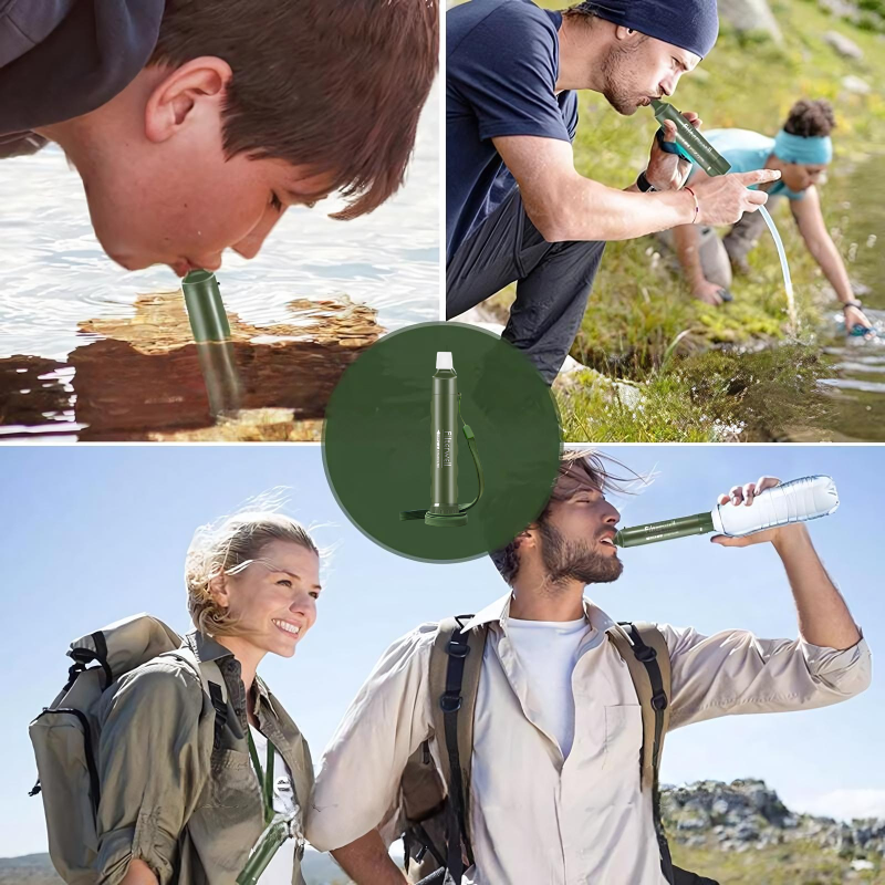 Waterfilter voor rivieren, beken, meren voor veilig en schoon drinkwater