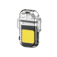 Elektrisches Feuerzeug | Wiederaufladbar | Sturmfeuerzeug mit LED-Taschenlampe