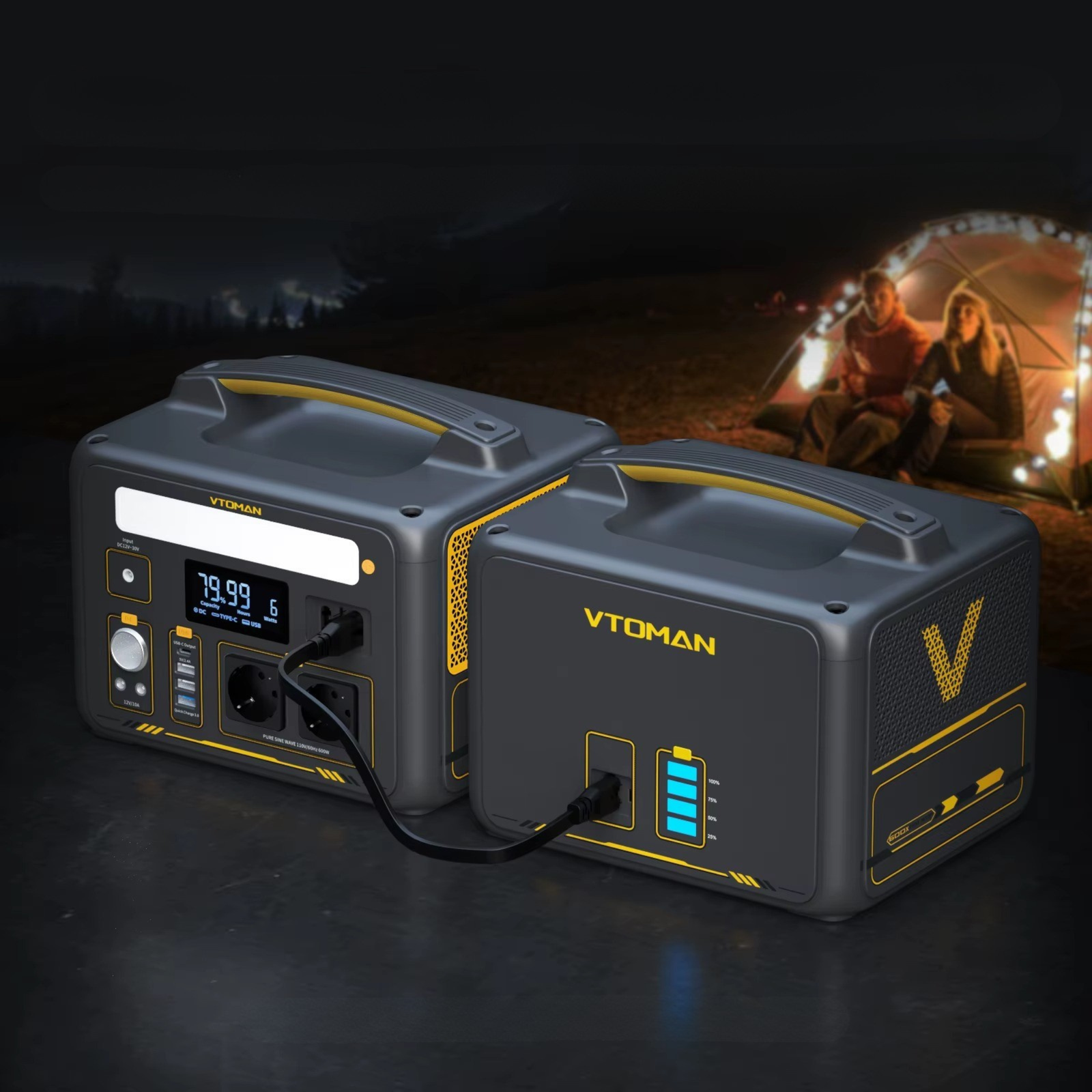 VTOMAN Jump 600X 600W 299Wh + 200W zonnepaneel