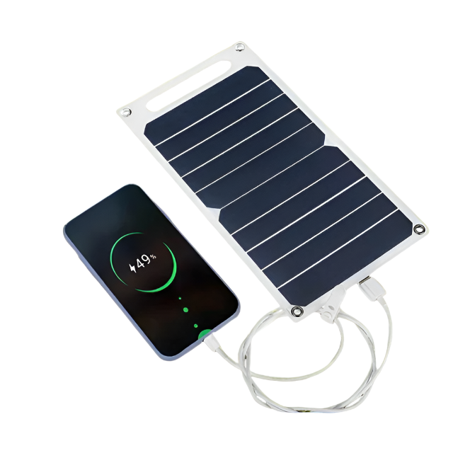 Zonne-batterijlader, draagbaar waterdicht zonnepaneel, opvouwbare USB-apparaatlader - voor mobiele telefoon camping outdoor auto RV wandelen verkenner reizen