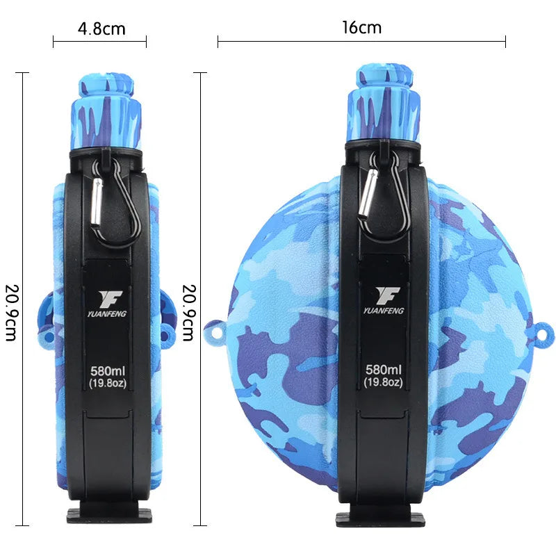 Duurzame 580ML opvouwbare waterfles van milieuvriendelijk silicone, geschikt voor outdoor activiteiten