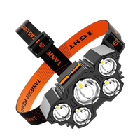 Alfa Survival Hoofdlamp Oplaadbaar - 5 LED-lampen