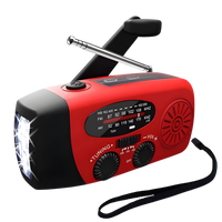 Emergency Radio with Flashlight & Solar - always reachable during power outages