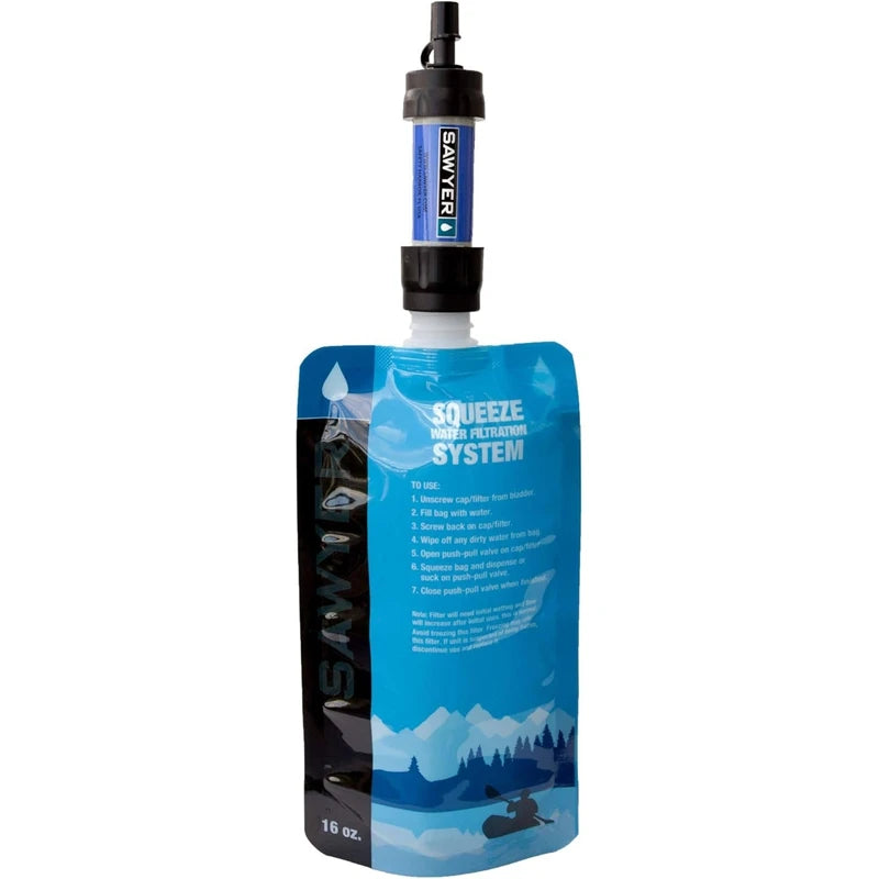 sawyer waterfilter inclusief reservoir zak voor noodsituaties