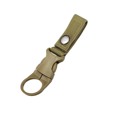 Water Bottle Holder with Carabiner - Bottle Hanger for Backpack & MOLLE