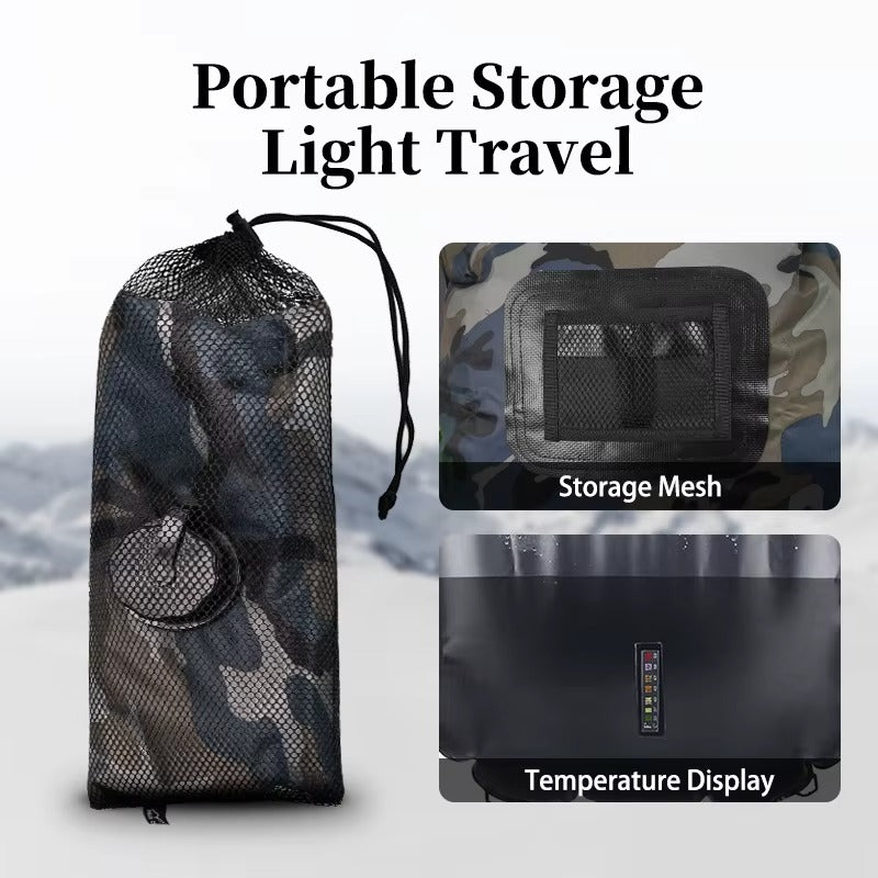 Camping douchezak 20L – Zonne-energie waterverwarming opbergen