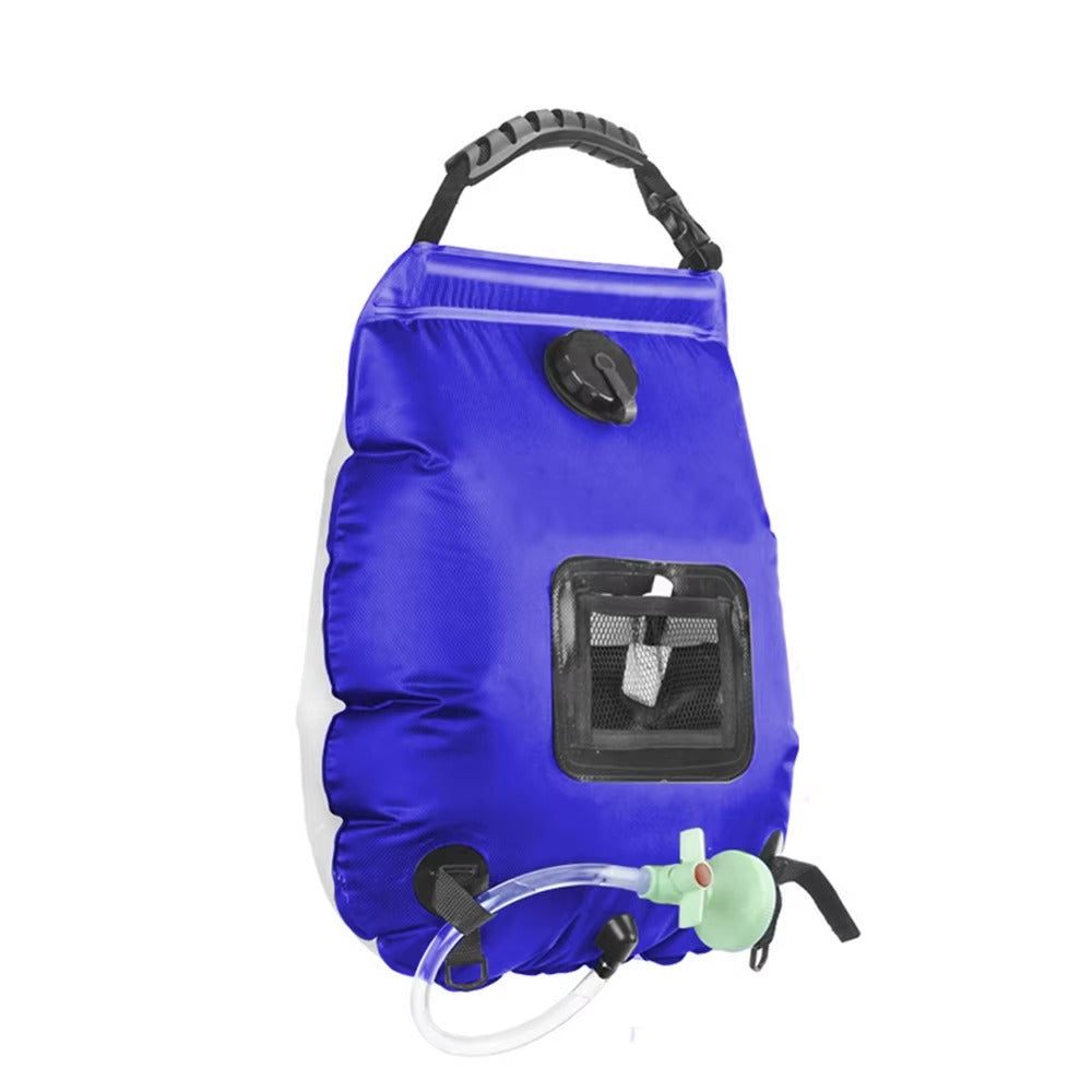 Camping douchezak 20L blauw voor kamperen en outdoor