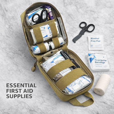 First Aid Emergency Kit Medium (130-piece) - First Aid Kit for Home & Outdoor