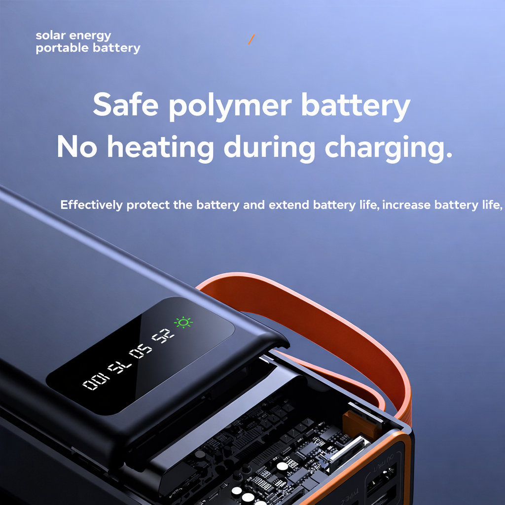 Solar Powerbank 50,000mAh | Super Fast Charge with solar energy