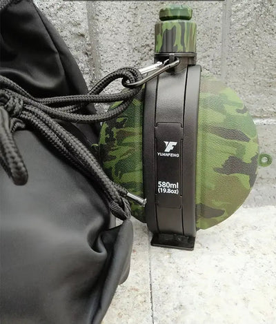 Duurzame 580ML opvouwbare waterfles van milieuvriendelijk silicone, voor outdoor activiteiten