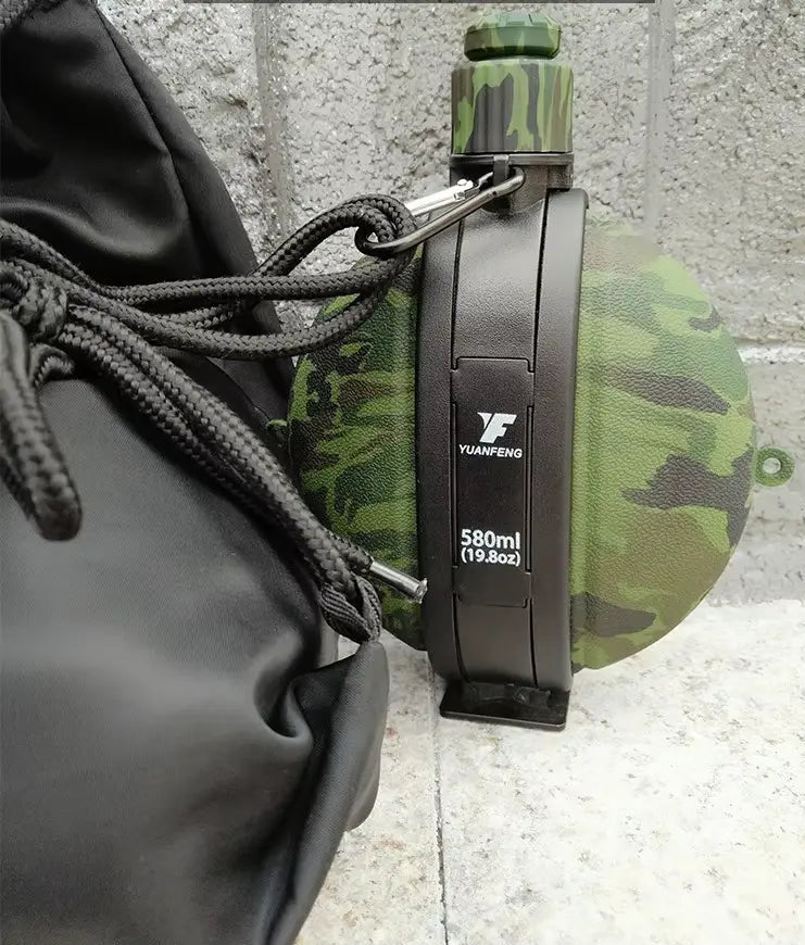 Duurzame 580ML opvouwbare waterfles van milieuvriendelijk silicone, voor outdoor activiteiten