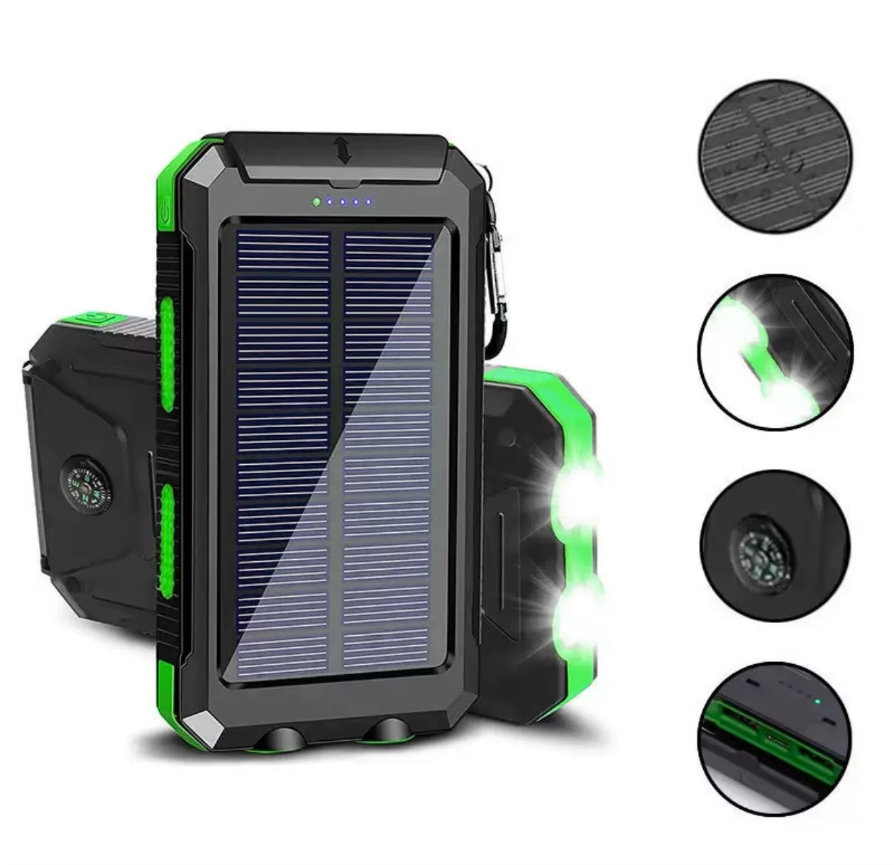 Alfa Survival Solar-Powerbank | 20.000 mAh | Taschenlampe | Solar-Powerbank
