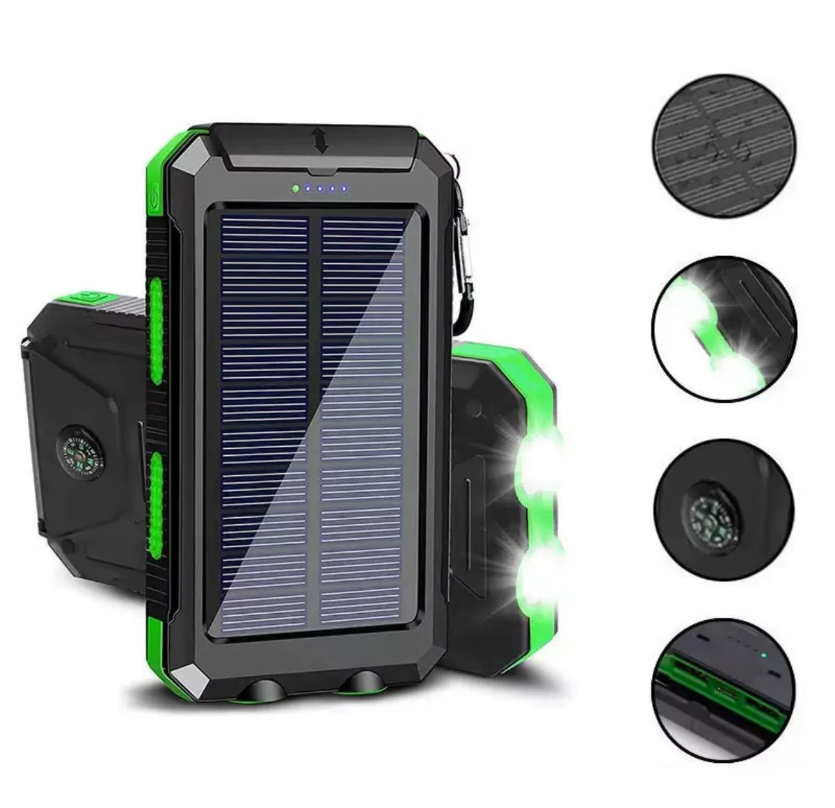 Alfa Survival Solar-Powerbank | 20.000 mAh mit Taschenlampe | Solar-Powerbank