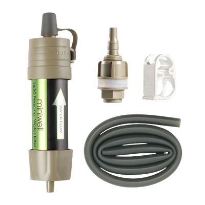 Waterfilter voor outdoor, survival en oorlog met twee zijden