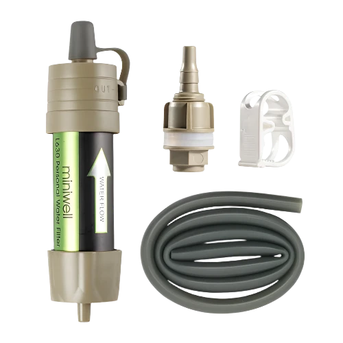 Waterfilter voor outdoor, survival en oorlog met twee zijden