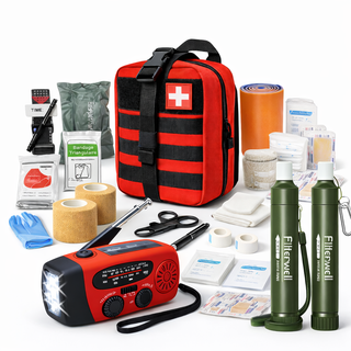 72-hour Basic Emergency Package - Includes Emergency Radio & Water Filter