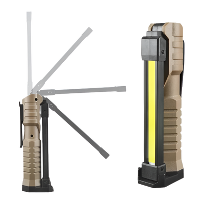 Werklamp voor kamperen opvouwbaar in verschillende standen