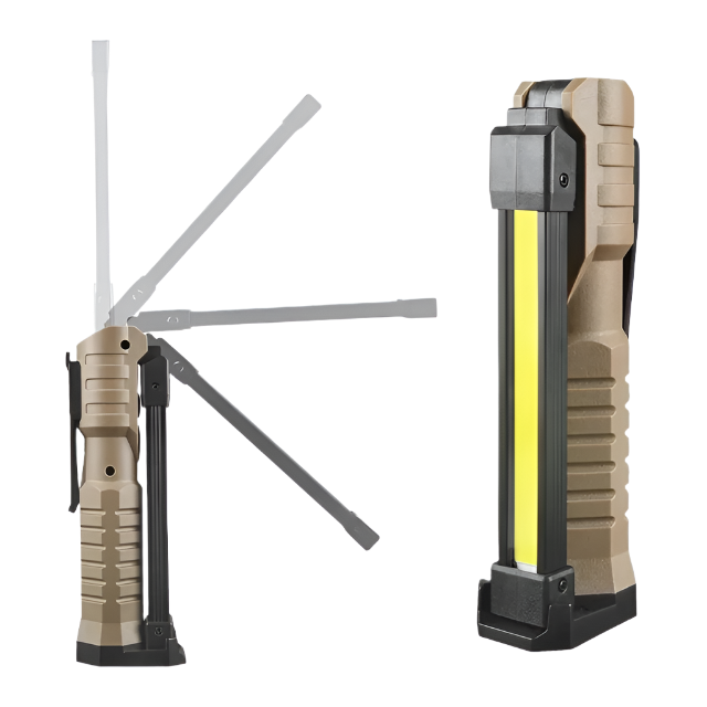 Werklamp voor kamperen opvouwbaar in verschillende standen