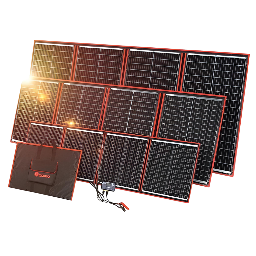 Tragbares Dokio-Solarpanel 300 W | Faltbares Solarpanel