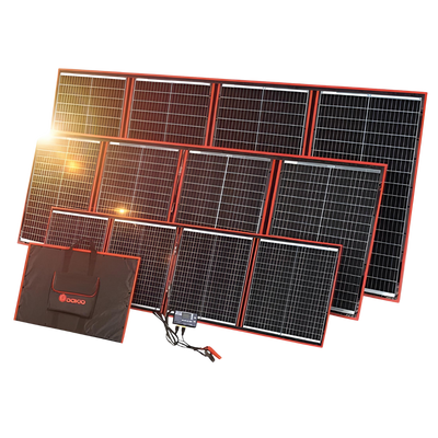 Tragbares Dokio-Solarpanel 200 W | Faltbares Solarpanel