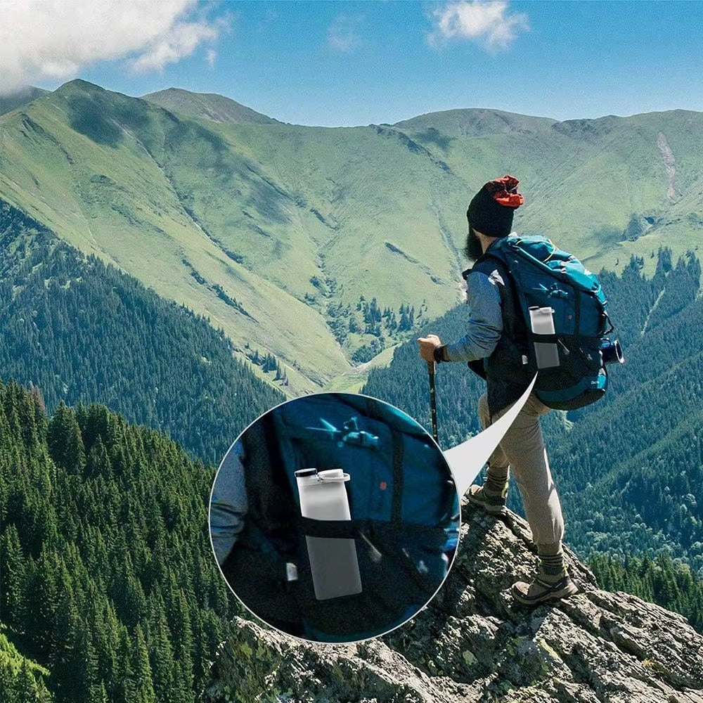 Alfa Survival Collapsible Silicone Water Bottle | 600ml | BPA Free