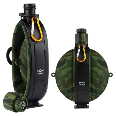 Duurzame 580ML opvouwbare waterfles van milieuvriendelijk silicone, geschikt voor outdoor activiteiten