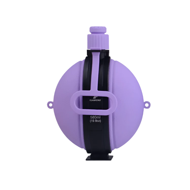 Faltbare 580-ml-Trinkflasche in Lavendel