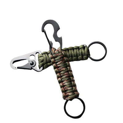 🎁 Alfa Survival Paracord Schlüsselanhänger | Fischmaul-Karabiner (100% reduziert)