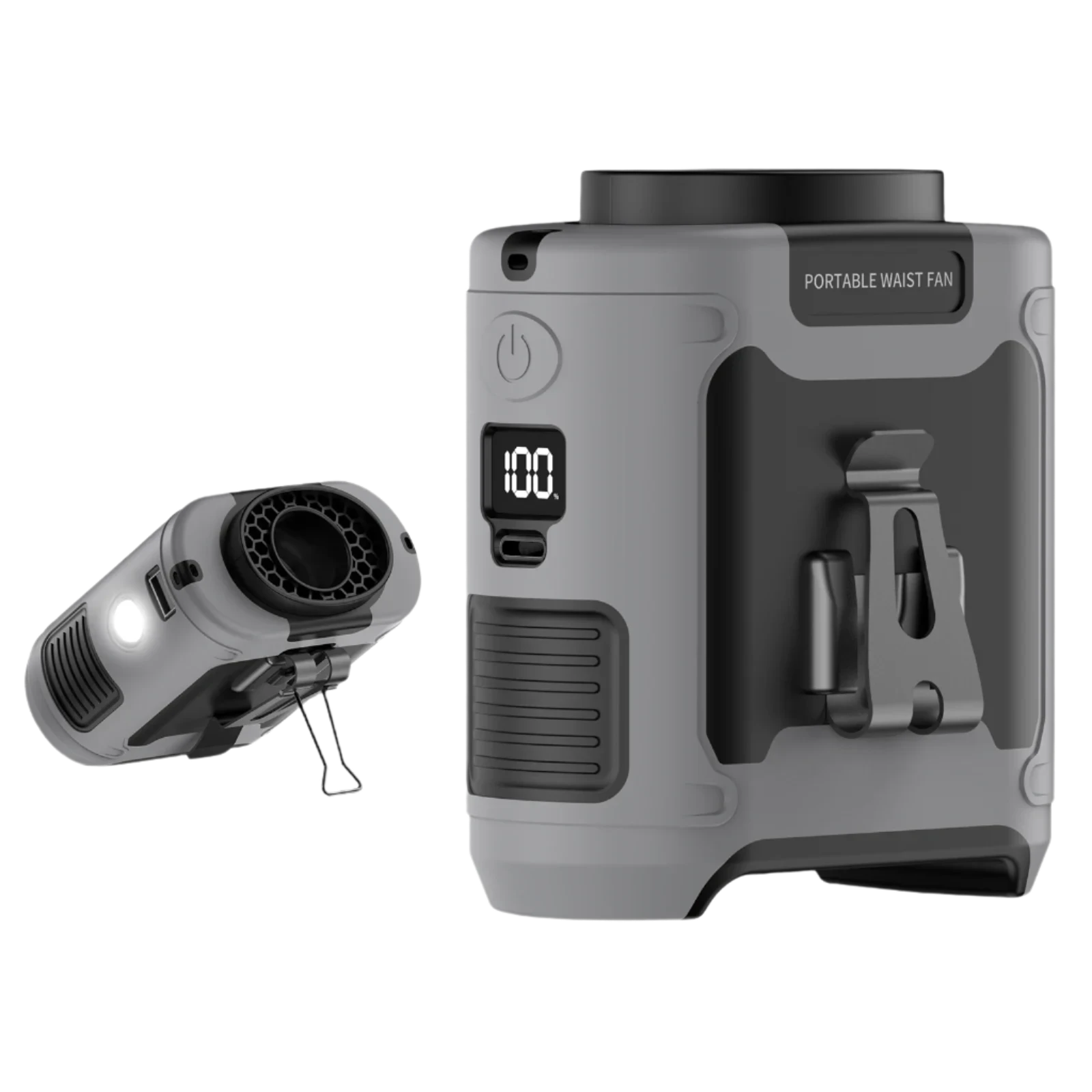 draagbare ventilator met powerbank en zaklamp 20.000 mah