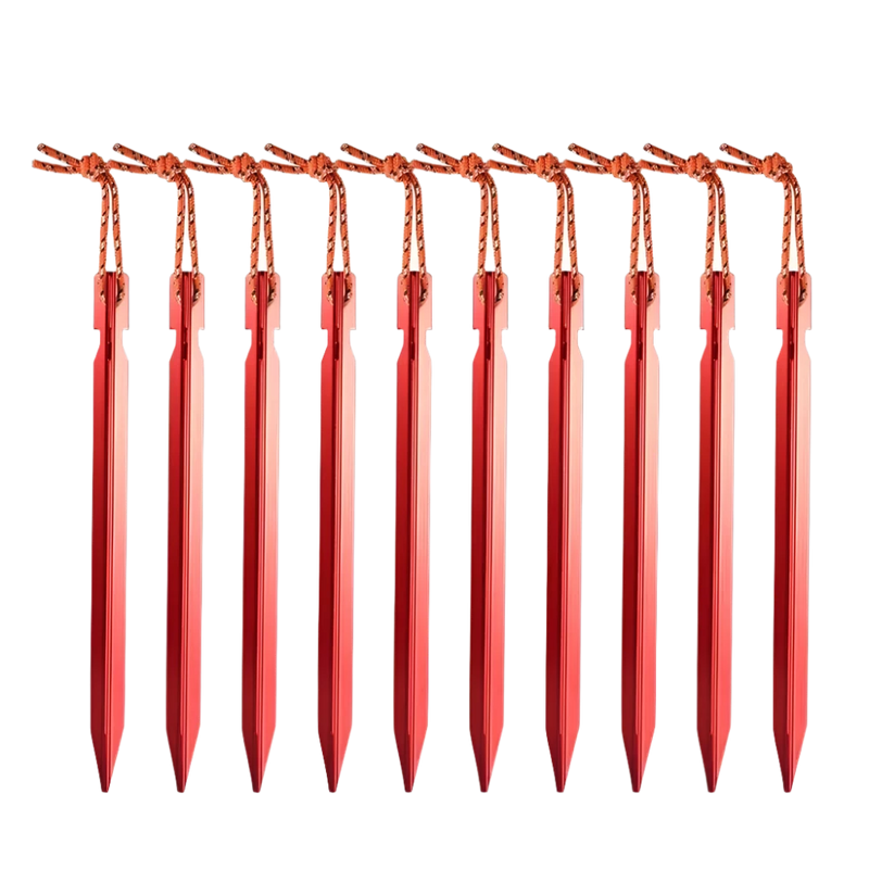 Tent pegs 10 pieces | 18cm Aluminum