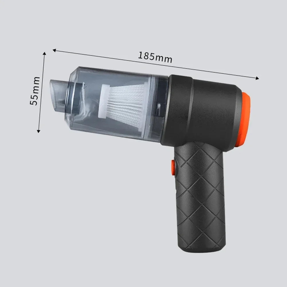 Compacte draadloze stofzuiger met afmetingen