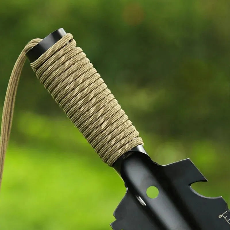 Outdoor shovel in use in the grass