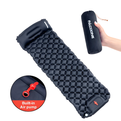 PACOONE | Opblaasbaar matras met ingebouwde inflatiepomp - Alfa Survival