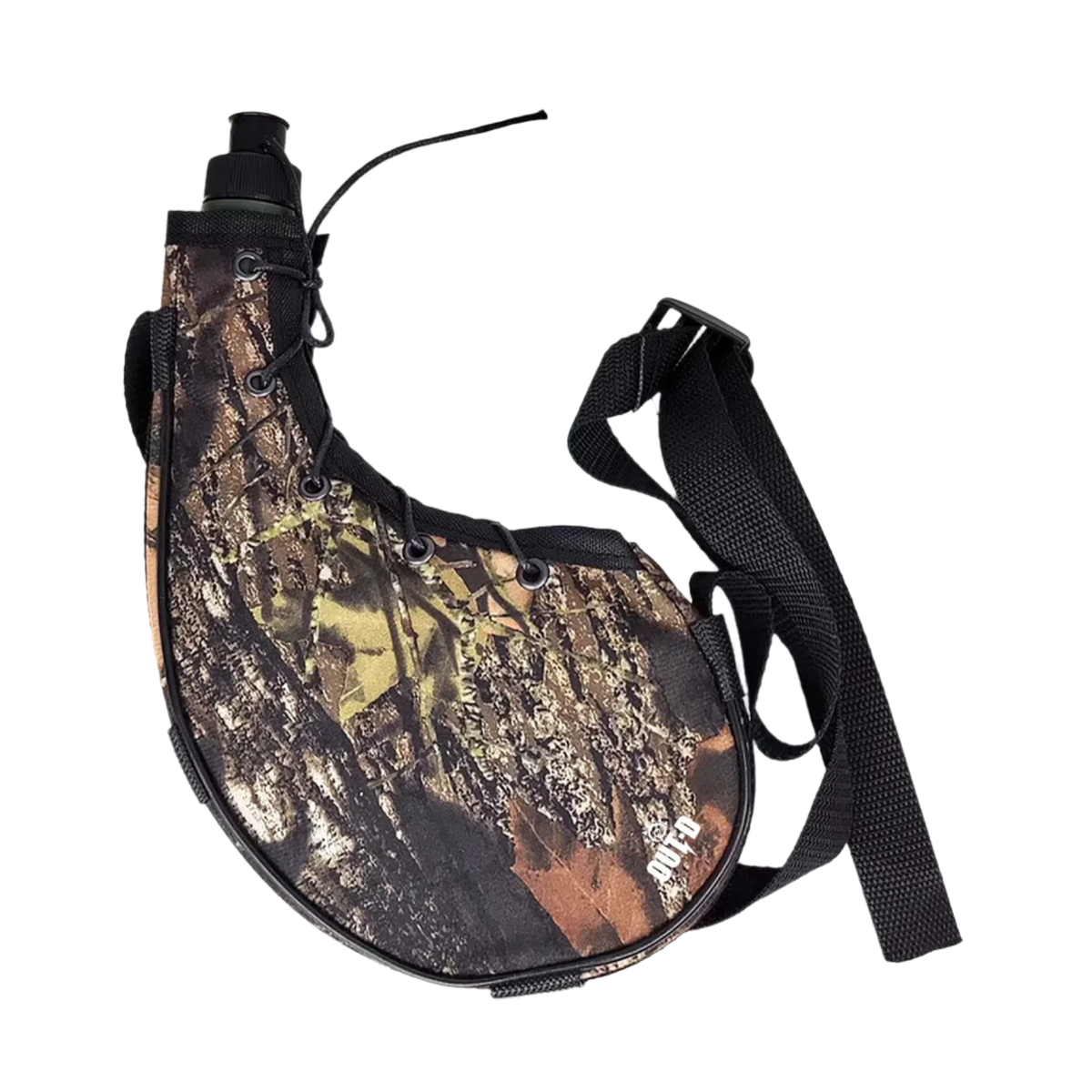 800 ml water bag in leaf camouflage with adjustable strap