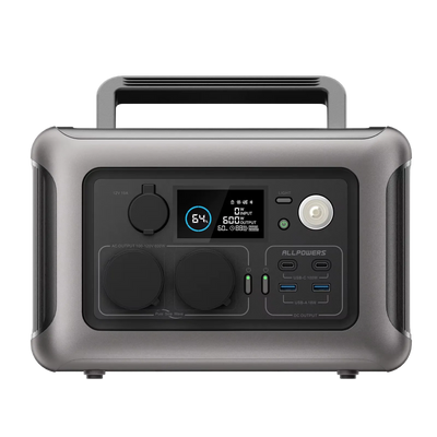 allpowers draagbare powerstation 600w met 200w zonnepaneel