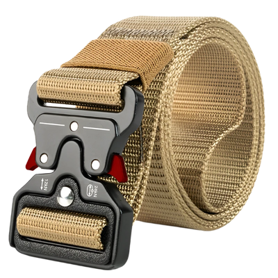 Tactische Riem heren beige rood 120cm