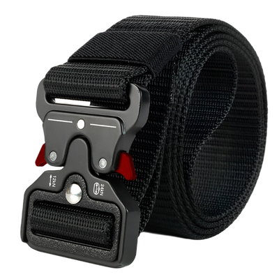 Tactische Riem heren zwart rood 120cm