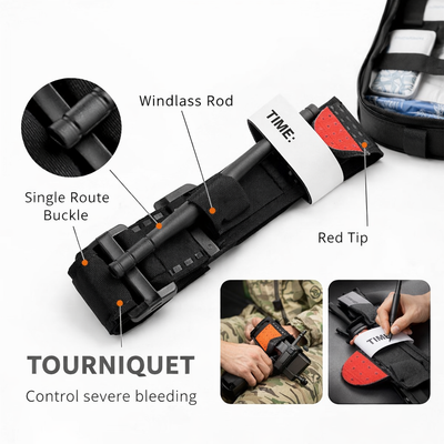 First Aid Emergency Kit Medium (130-piece) - First Aid Kit for Home & Outdoor