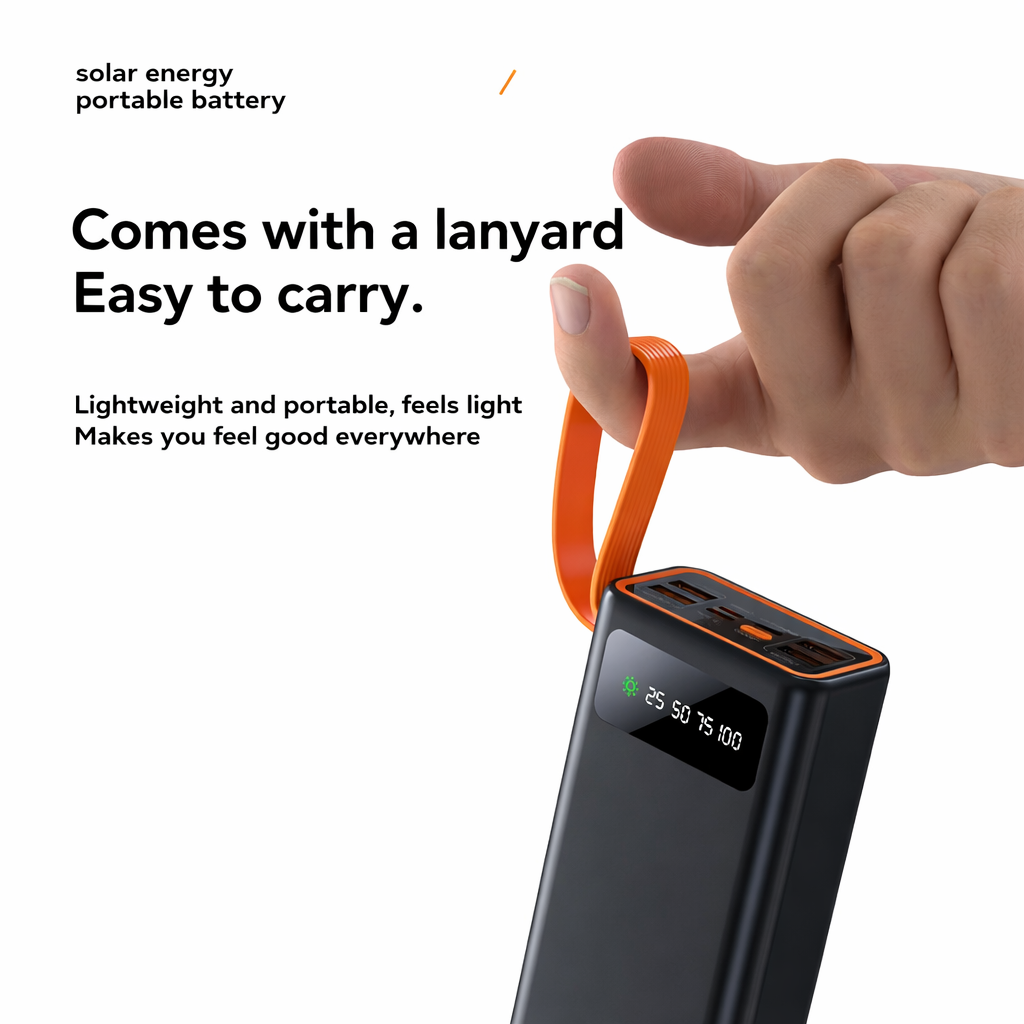 Solar Powerbank 50.000 mAh mit 22,5W Fast Charge