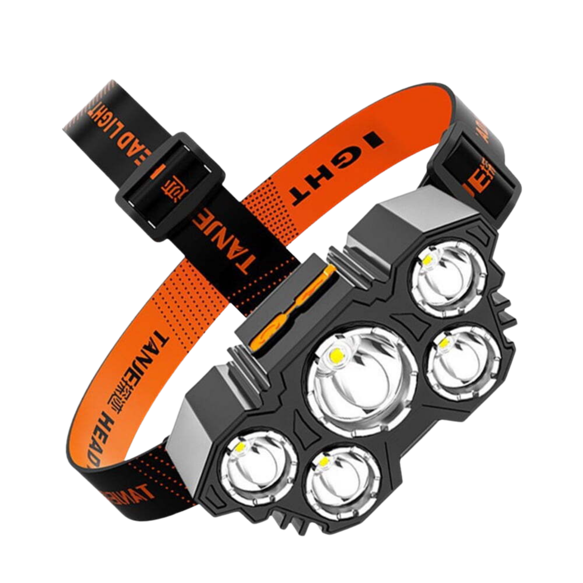 LED hoofdlamp met 5 lichtstanden
