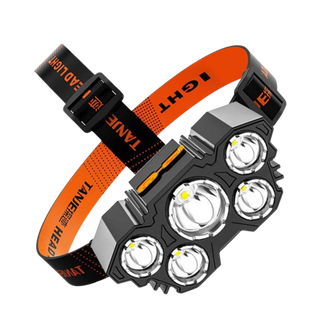 LED hoofdlamp met 5 lichtstanden