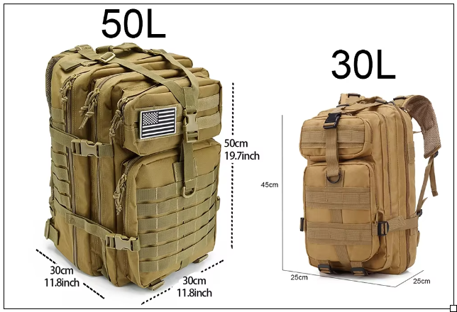 Alfa Survival Buck Out Bag (BOB) | 50L inhoud | Backpack - Alfa Survival