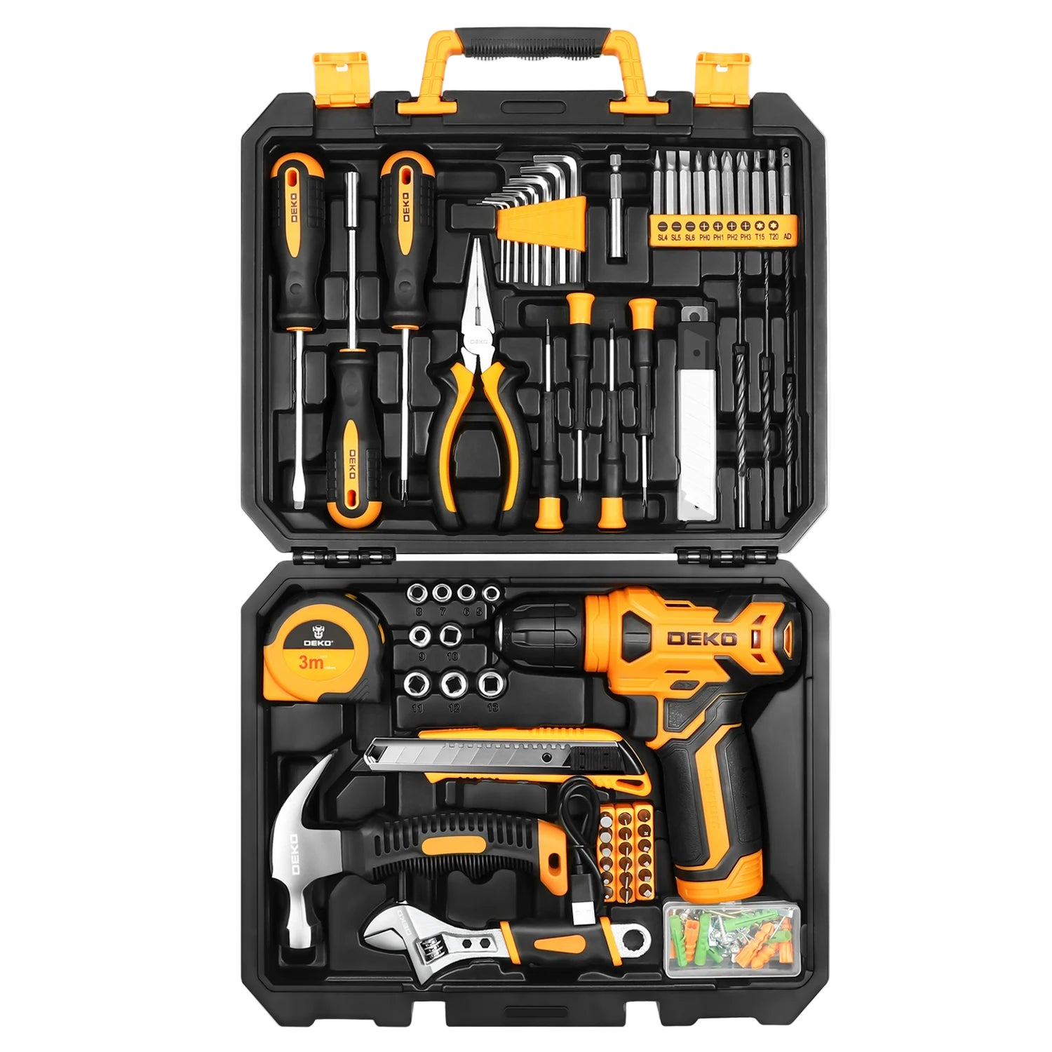 deko combiset gereedschap met boormachine