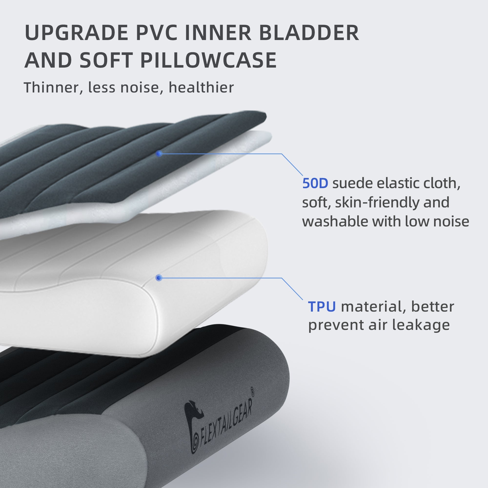 FLEXTAIL ZERO PILLOW compact en lichtgewicht