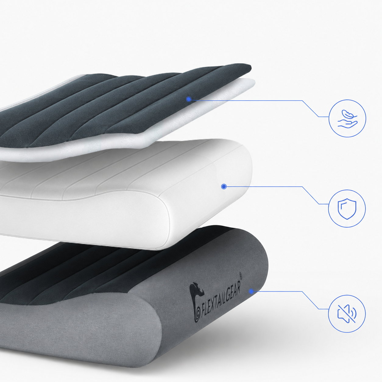 FLEXTAIL ZERO PILLOW compact en lichtgewicht