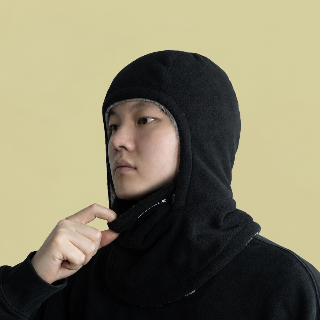 Fleece Bivakmuts met Mondmasker – Winddicht en Warm