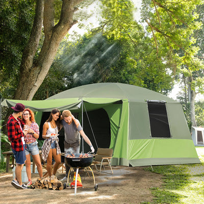 kampeertent voor 4 personen en voor 8 personen